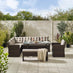 Marbella Brown Rattan 9 Seat Sofa Garden Dining Set