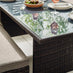 Marbella Brown Rattan 9 Seat Sofa Garden Dining Set
