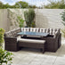 Marbella Brown Rattan 9 Seat Sofa Garden Dining Set