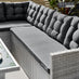 Marbella Grey Rattan 9 Seat Sofa Garden Dining Set