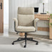 Margaux Grey & Cream Jumbo Corduroy Swivel Office Chair