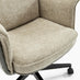 Margaux Grey & Cream Jumbo Corduroy Swivel Office Chair