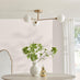 Martha 3 Frosted Glass Globes Ceiling Light
