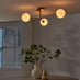 Martha 3 Frosted Glass Globes Ceiling Light