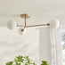Martha 3 Frosted Glass Globes Ceiling Light