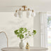 Martha 6 Frosted Glass Globes Ceiling Light