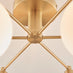 Martha 6 Frosted Glass Globes Ceiling Light