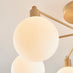 Martha 6 Frosted Glass Globes Ceiling Light