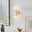 Martha Opal Glass Globe and Brass Wall Light