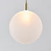 Martha Frosted Glass and Brass Pendant Ceiling Light