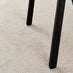 Leif Black Wooden Rectangular Extending Table & 6 Masa Black Dining Chairs