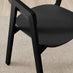 Leif Black Wooden Rectangular Extending Table & 6 Masa Black Dining Chairs