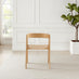 2x Masa Solid Oak and Veneer Wood Dining Chairs