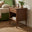 Matterhorn 1 Drawer Square Walnut Wood Bedside Table