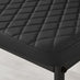 6x Milan Black Hatched Faux Leather Dining Chairs Black Legs