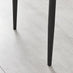 6x Milan Black Hatched Faux Leather Dining Chairs Black Legs
