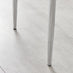 4x Milan Black Hatched Faux Leather Dining Chairs Silver Legs
