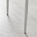 4x Milan Cappuccino Beige Hatched Faux Leather Dining Chairs Silver Legs