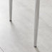 4x Milan Grey Hatched Faux Leather Dining Chairs Silver Legs
