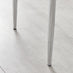 4x Milan Mustard Yellow Hatched Faux Leather Dining Chairs Silver Legs