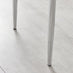 6x Milan Mustard Yellow Hatched Faux Leather Dining Chairs Silver Legs