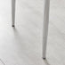 4x Milan White Hatched Faux Leather Dining Chairs Silver Legs