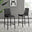 2x Milan Black Faux Leather Counter Stools Black Legs