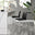 2x Milan Black Faux Leather Counter Stools Silver Legs