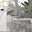 2x Milan Grey Faux Leather Counter Stools Silver Legs