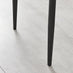 4x Milan White Hatched Faux Leather Dining Chairs Black Legs