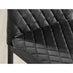 4x Milan Black Hatched Velvet Dining Chairs Black Legs