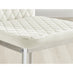 4x Milan Cream Hatched Velvet Dining Chairs Silver Legs
