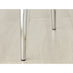 4x Milan Navy Hatched Velvet Dining Chairs Silver Legs