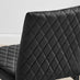 2x Milan Black Velvet Counter Stools Black Legs
