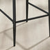 2x Milan Green Velvet Counter Stools Black Legs