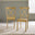 2x Millford Oak Effect Solid Wood Crossback Dining Chairs