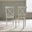 2x Millford Whitewashed and Light Grey Solid Wood Crossback Dining Chairs