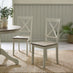 Bude Grey Round Wooden Dining Table & 4 Millford Chairs