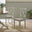 2x Millford Whitewashed and Light Grey Solid Wood Crossback Dining Chairs