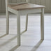 2x Millford Whitewashed and Light Grey Solid Wood Crossback Dining Chairs