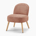 Minnie Orange Fabric Accent Chair