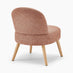 Minnie Orange Fabric Accent Chair