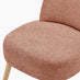 Minnie Orange Fabric Accent Chair