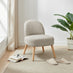 Minnie Grey and Beige Fabric Accent Chair