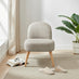 Minnie Grey and Beige Fabric Accent Chair