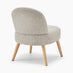 Minnie Grey and Beige Fabric Accent Chair