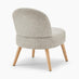 Minnie Grey and Beige Fabric Accent Chair