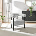 Mirabel Grey Fabric Accent Tub Chair
