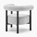 Mirabel Grey Fabric Accent Tub Chair