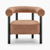 Mirabel Orange Fabric Accent Tub Chair